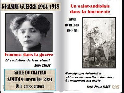 "Femmes dans la guerre" et "Un saint-andiolais dans la tourmente"