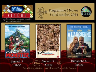 Programme Cinéma de L'Eden